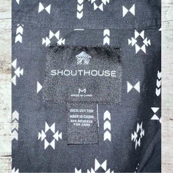 Shouthouse M Long Sleeve Aztec Print Shirt - Picture 4 of 5